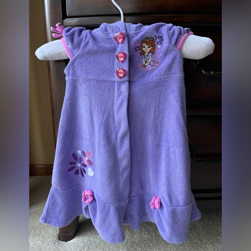 Disney Store Princess Sofia the First swimsuit cover up girls toddler size 2